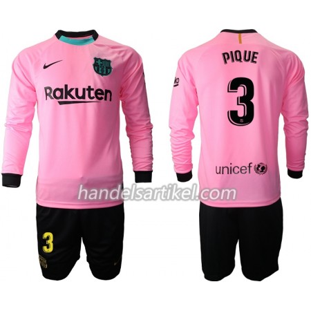 FC Barcelona Pique 3 Kinder Ausweich Trikotsatz 2020/21 Langarm (+ Kurze Hosen)